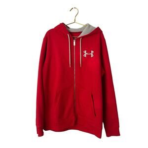 Under Armour Charged Cotton Storm Fleece Full Zip Jacket NWOT
Color Red
Size XL